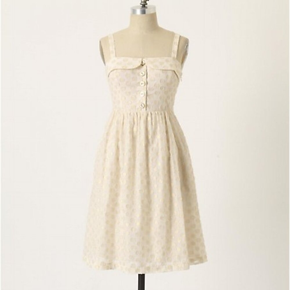 Anthropologie Maeve Sparkle Dot Dress